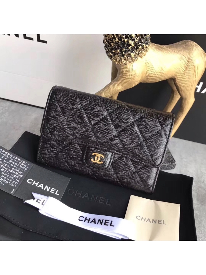 Chanel Classic Small Flap Wallet in calfskin leather A84341