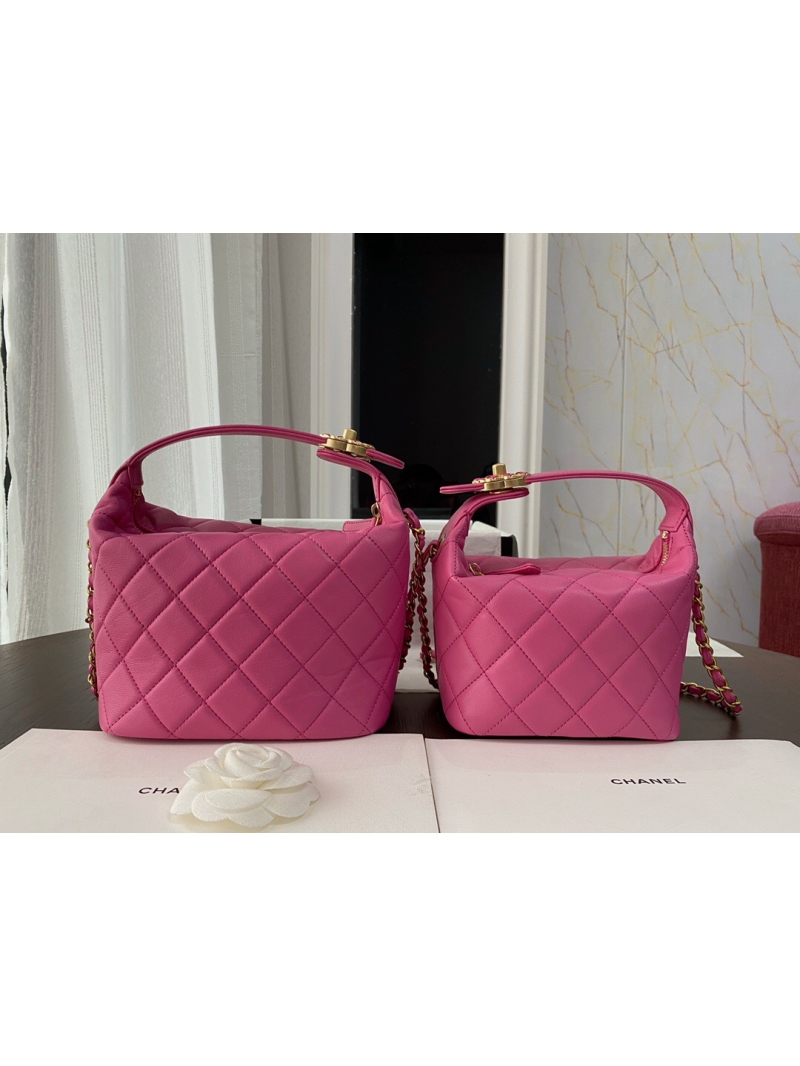 Chanel Small Lambskin Hobo Bag AS1745 Pink