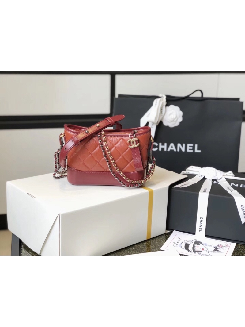 Chanel Gabrielle Hobo Bag rosewood A91810 